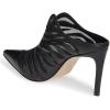 image:imageFSJ Women Slip On Closed Pointed Toe Mules Slide Sandals Stiletto High Heels Classic Summer Shoes Size 415 USBlack Mesh