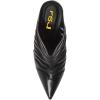 image:imageFSJ Women Slip On Closed Pointed Toe Mules Slide Sandals Stiletto High Heels Classic Summer Shoes Size 415 USBlack Mesh