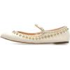 image:imageFSJ Women Studded Rivet Mary Jane Flat Pointed Toe Slender Buckled Strap Comfort Ballet Flats Office Casual Weekend Shoes Size 415 USBeige