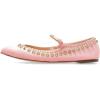 image:imageFSJ Women Studded Rivet Mary Jane Flat Pointed Toe Slender Buckled Strap Comfort Ballet Flats Office Casual Weekend Shoes Size 415 USPink
