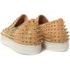image:imageFSJ Women amp Men Fashion Studded Flat Loafers Shoes Round Toe Comfortable Slip On Unisex Rivets Pumps Elegant Formal Luxury Shoes Size 416 USGold