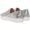 image:imageFSJ Women amp Men Fashion Studded Flat Loafers Shoes Round Toe Comfortable Slip On Unisex Rivets Pumps Elegant Formal Luxury Shoes Size 416 USSilver