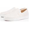 image:imageFSJ Women amp Men Fashion Studded Flat Loafers Shoes Round Toe Comfortable Slip On Unisex Rivets Pumps Elegant Formal Luxury Shoes Size 416 USWhite