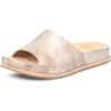 image:imageFSJ Women Flat Sandals Open Toe Single Wide Band Cork Thick Sole Backless Slip On Slides Summer Slippers Outdoor Casual Beach Shoes Size 416 USGold