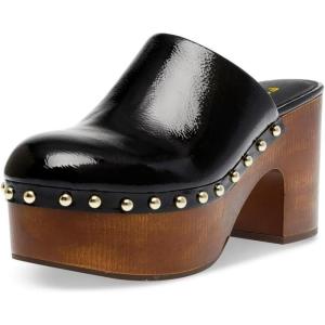 image:imageFSJ Women Platform Mules Chunky Block High Heel Sandals Studded Closed Toe Slip On Clogs Casual Holiday Party Dress Shoes Size 416 USBlack