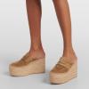 image:imageFSJ Women Closed Toe Loafer Mules Espadrille Platform Wedge High Heels Comfortable Slip On Dress Pumps Shoes Size 416 USBrown