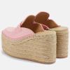image:imageFSJ Women Closed Toe Loafer Mules Espadrille Platform Wedge High Heels Comfortable Slip On Dress Pumps Shoes Size 416 USPink