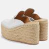 image:imageFSJ Women Closed Toe Loafer Mules Espadrille Platform Wedge High Heels Comfortable Slip On Dress Pumps Shoes Size 416 USWhite