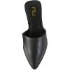 image:imageFSJ Women Mules Sandals Comfort Rivets Low Heels Closed Point Toe Slip On Fancy Casual Office Shoes Size 415 M USBlack