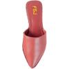 image:imageFSJ Women Mules Sandals Comfort Rivets Low Heels Closed Point Toe Slip On Fancy Casual Office Shoes Size 415 M USIndianred