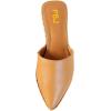 image:imageFSJ Women Mules Sandals Comfort Rivets Low Heels Closed Point Toe Slip On Fancy Casual Office Shoes Size 415 M USOrange