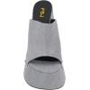 image:imageFSJ Women Open Round Toe Mule Sandals Chunky High Heel Slip On Platform Clogs Slides with Studs Comfy Shoes Size 416 USGrey