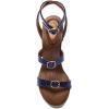 image:imageFSJ Women Open Toe Triple Buckle Straps Clog Heels Studded Platform Sandals Wooden Chunky Block Date Nights Shoes Size 416 USBlue