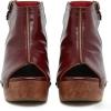 image:imageFSJ Women Retro Peep Toe Platform Sandals Metal Studs Chunky Wedge High Heel Slingback Ankle Strap Comfortable Walking Shoes Size 416 USDark Red