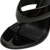 image:imageFSJ Women Round Open Toe Thong Stiletto Mule Sandals High Heel Slip On Flip Flops Comfortable Summer Wedding Evening Shoes Size 416 USBlack