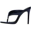 image:imageFSJ Women Round Open Toe Thong Stiletto Mule Sandals High Heel Slip On Flip Flops Comfortable Summer Wedding Evening Shoes Size 416 USBlue
