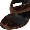 image:imageFSJ Women Round Open Toe Thong Stiletto Mule Sandals High Heel Slip On Flip Flops Comfortable Summer Wedding Evening Shoes Size 416 USBrown
