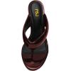 image:imageFSJ Women Round Open Toe Thong Stiletto Mule Sandals High Heel Slip On Flip Flops Comfortable Summer Wedding Evening Shoes Size 416 USDark Red