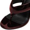 image:imageFSJ Women Round Open Toe Thong Stiletto Mule Sandals High Heel Slip On Flip Flops Comfortable Summer Wedding Evening Shoes Size 416 USDark Red