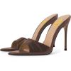 image:imageFSJ Women Sexy Open Pointed Toe Stiletto Heel Sandals Embossed Wide Strap Slip On Casual Summer Walking Dress Mules Shoes Size 415 USBrown