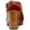 image:imageFSJ Women Slingback Clogs Wooden Block Heel Closed Round Toe Platform Studded Mules Buckle Strap Vintage Dress Slide Sandals Size 416 USBrown