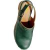 image:imageFSJ Women Slingback Clogs Wooden Block Heel Closed Round Toe Platform Studded Mules Buckle Strap Vintage Dress Slide Sandals Size 416 USGreen