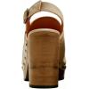 image:imageFSJ Women Slingback Clogs Wooden Block Heel Closed Round Toe Platform Studded Mules Buckle Strap Vintage Dress Slide Sandals Size 416 USOyster White
