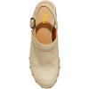 image:imageFSJ Women Slingback Clogs Wooden Block Heel Closed Round Toe Platform Studded Mules Buckle Strap Vintage Dress Slide Sandals Size 416 USOyster White