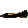 image:imageFSJ Women Sparkle Rhinestones Pointed Toe Flats Gold Embellished Suede Slip On Ballet Flats Elegant Wedding Bride Shoes Size 415 USBlack