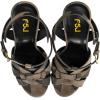 image:imageFSJ Women TStrap Platform Sandals Peep Toe Ankle Strap Stiletto Heels Strappy Wedding Dating Dress Shoes Size 416 USCamouflage
