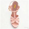 image:imageFSJ Women TStrap Platform Sandals Peep Toe Ankle Strap Stiletto Heels Strappy Wedding Dating Dress Shoes Size 416 USPink