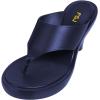 image:imageFSJ Women Wedge Flip Flops SlipOn Thong Sandals Platform Mules Arch Support Slippers High Heel Sexy Summer Casual Shoes Size 416 USNavy Blue
