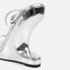 image:imageFSJ Women Wedge Heel Strappy Sandals with Platform Open Toe Adjustable Ankle Strap Comfortable Summer Office Shoes Size 416 USSilver