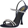 image:imageFSJ Women Sexy Stiletto High Heel Sandals Crystal Strap Open Toe Slingbacks Ankle Buckle Formal Party Dance Shoes Size 416 USBlue