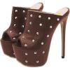 image:imageFSJ Women Sexy Studded Platform Mules Stiletto High Heel Peep Toe Slip On Summer Party Dress Prom Shoes Size 415 USSienna