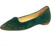 image:imageFSJ Women Sparkle Rhinestones Pointed Toe Flats Gold Embellished Suede Slip On Ballet Flats Elegant Wedding Bride Shoes Size 415 USGreen