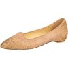 image:imageFSJ Women Sparkle Rhinestones Pointed Toe Flats Gold Embellished Suede Slip On Ballet Flats Elegant Wedding Bride Shoes Size 415 USNude