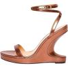 image:imageFSJ Women Wedge Heel Strappy Sandals with Platform Open Toe Adjustable Ankle Strap Comfortable Summer Office Shoes Size 416 USBrown