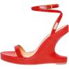 image:imageFSJ Women Wedge Heel Strappy Sandals with Platform Open Toe Adjustable Ankle Strap Comfortable Summer Office Shoes Size 416 USRed