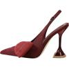image:imageFSJ Women Pointed Toe Stiletto High Heel Buckle Slingback Pumps with Bow Party Formal Events Dress Shoes Size 416 USRed