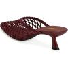 image:imageFSJ Women Woven Net Pointed Toe Kitten Heel Mules Breathable Openwork Backless Heeled Sandals Versatile Summer Shoes Size 416 USDark Red