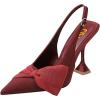 image:imageFSJ Women Pointed Toe Stiletto High Heel Buckle Slingback Pumps with Bow Party Formal Events Dress Shoes Size 416 USRed