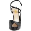 image:imageFSJ Women Peep Toe Low Platform Stilettos Slingback Pumps Ankle Strap Side Buckle High Heel Sandals Fashion Bride Party Shoes Size 416 USBlack