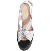 image:imageFSJ Women Peep Toe Platform Sandals Multicolor Printing Chunky High Heel Slingbacks Buckle Strap Party Dress Shoes Size 416 USBlacksilver