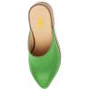 image:imageFSJ Women Retro Pointed Toe Mules Wooden Wedge Chunky Block Heel Clogs Slip On Platform Sandals Summer Party Shoes Size 416 USGreen