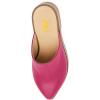 image:imageFSJ Women Retro Pointed Toe Mules Wooden Wedge Chunky Block Heel Clogs Slip On Platform Sandals Summer Party Shoes Size 416 USPink