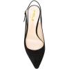image:imageFSJ Women Classic Slingback Pumps Low Kitten Mid Heels Sandals Pointy Toe Comfortable Formal Party Prom Wedding Shoes Size 415 M USBlacksuede