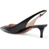 image:imageFSJ Women Classic Slingback Pumps Low Kitten Mid Heels Sandals Pointy Toe Comfortable Formal Party Prom Wedding Shoes Size 415 M USBlacktassel