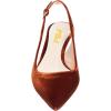 image:imageFSJ Women Classic Slingback Pumps Low Kitten Mid Heels Sandals Pointy Toe Comfortable Formal Party Prom Wedding Shoes Size 415 M USBrown