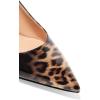 image:imageFSJ Women Classic Slingback Pumps Low Kitten Mid Heels Sandals Pointy Toe Comfortable Formal Party Prom Wedding Shoes Size 415 M USLeopardgradient